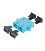 Digitus SC / SC Duplex Coupler, color aqua Zirconia Ceramic Sleeve, Plastic housing, Multimode,inc.fixing material