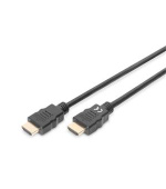 DIGITUS Vysokorychlostní propojovací kabel HDMI, typ A St / St, 2,0 m, s Ethernetem, Ultra HD 60p, zlatý, černý
