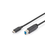 Ednet Připojovací kabel USB typu C, typ C na B M/M, 1,8m, 3A, 5GB, verze 3.0, bl