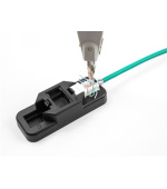 Delock Sada LSA Keystone s klipsovým držákem, RJ45 / RJ11, Cat.6, černá