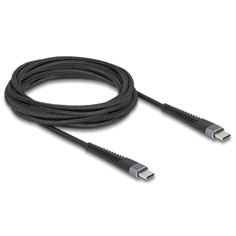 Delock Kabel USB 2.0 ze zástrčky USB Type-C™ na zástrčku, s prodlouženou ochranou proti ohybu, 60 W 3 m