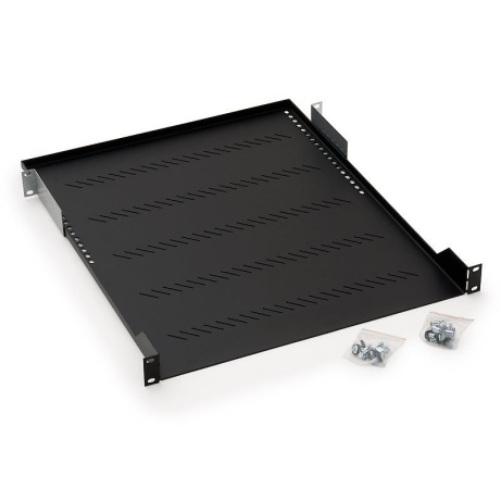 19"police H4 perforovaná 1U/850mm, max.150kg