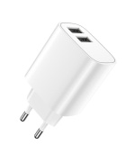 Nabíječka do sítě Forever 2xUSB 2,4A LS-03 bílá