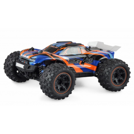Amewi Hyper Go Truggy 4WD 1:16 RTR brushed, LED, oranžovomodrý