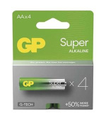 GP AA Super, alkalická (LR6) - 4 ks