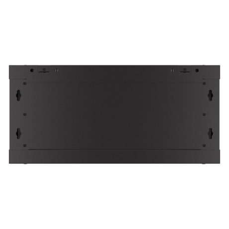 LANBERG Nástěnná jednodílná skříň 19", 4U/600x450, (v rozloženém stavu), perforované dveře, černá (RAL9004)