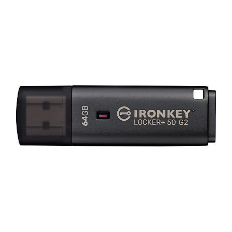 Kingston IronKey Locker+ 50 G2/64GB/USB 3.2 Gen 1 (5Gb/s)/USB-A/Černá
