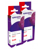 WECARE ARMOR sada ink kompatibilní s CANON CLI526C 2x10,5ml,modrá,CLI-526 C