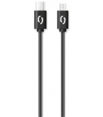 ALIGATOR Datový kabel POWER 3A, USB-C/microUSB černý