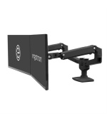 ERGOTRON LX Dual Side-by-Side Arm (matte black), stolní ramena pro 2 lcd. max. 27", flexibilní , černé