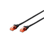 Digitus Ecoline Patch Cable, UTP, CAT 6e, AWG 26/7, černá 5m, 1ks