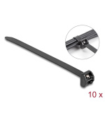 Delock Stahovací páska s kovovým poutkem, D 343 x Š 12,7 mm, 10 kusů, černý