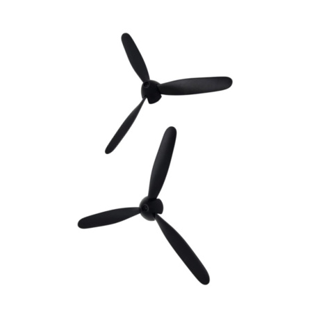 Třílistá vrtule pro letadla s černým unašečem NEW VERSION 2ks