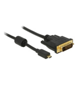 Delock HDMI kabel Micro-D samec > DVI 24+1 samec 2 m