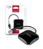 AXAGON HUE-S1B, 4x USB3.0 QUATTRO hub, 16cm kabel