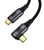 PremiumCord USB4 Gen 3x2 40Gbps 8K@60Hz 240W,Thunderbolt,0,8m zahnutý