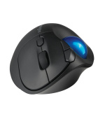 Kensington Pro Fit Ergo TB450 trackball/Ergonomický/Optický/Bezdrátový 2.4GHz & Bluetooth/Černý
