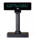 VFD zák.displej FV-2030B 2x20, 9mm,USB, černý