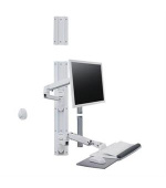 ERGOTRON LX Wall Mount System (bílý), držák na zeď, monitor, klávesnice ,+ přísl.