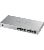 Zyxel GS1008-HP, 8 Port Gigabit PoE+ unmanaged desktop Switch, 8 x PoE, 60 Watt