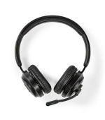 Nedis CHSTB310BK - Bezdrátová PC sluchátka | Na Uši | Stereo | Bluetooth | Sklopnou Mikrofon | Černá