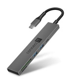 CONNECT IT CompactPRO USB-C hub + čtečka karet, (2xUSB-A 3.0, 1xUSB-C), externí, ANTRACITOVÝ