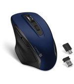 CONNECT IT Dual SmartSwitch bezdrátová myš, USB-A + C (+1x AA baterie zdarma), MODRÁ