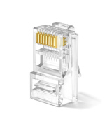 W-Star Konektor UTP RJ45 1000ks Cat5e 5SLD síťový konektor pozlacený WSRJ451000