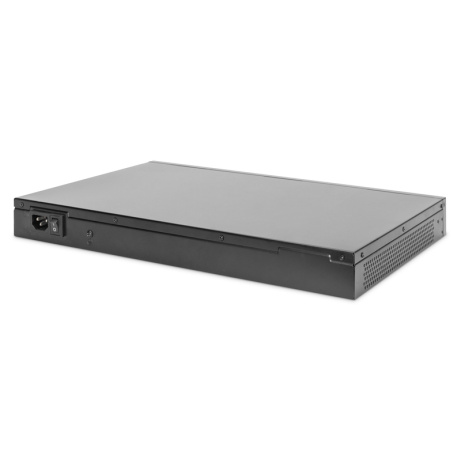 DIGITUS Přepínač Gigabit Ethernet PoE, 24portový PoE + 2 SFP, 380W PoE rozpočet