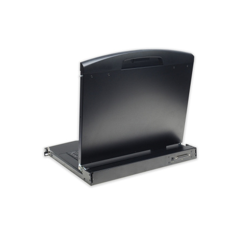 DIGITUS Professional Modular console with 17" TFT (43,2cm), 16-port KVM & Touchpad, german keyboard