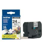 Brother - TZe-251, bílá / černá (24mm, laminovaná)