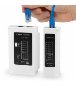 W-Star Tester kabelů UTP WS468WH RJ45 RJ11 STP Cat5e Cat7 bílá