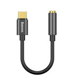 Baseus audio adaptér z USB-C na Jack 3,5mm černý