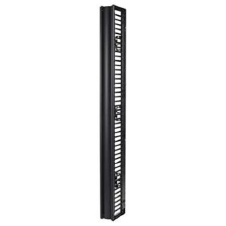 APC Valueline, vertikální organizátor kabelů pro racky s 2 a 4 sloupky, 84" (v) × 6" (š), jednostranný s dvířky