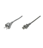 Digitus Napájecí kabel, CEE 7/7 (Typ-F) - C5 M / F, 1,8 m, H05VV-F3G 0,75qmm, černý