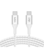Belkin BOOST CHARGE™ USB-C/USB-C kabel 240W, 2m, bílý - odolný