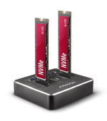 AXAGON ADSA-M2C, USB-C 3.2 Gen 2 - 2x M.2 NVMe SSD CLONE MASTER dokovací stanice