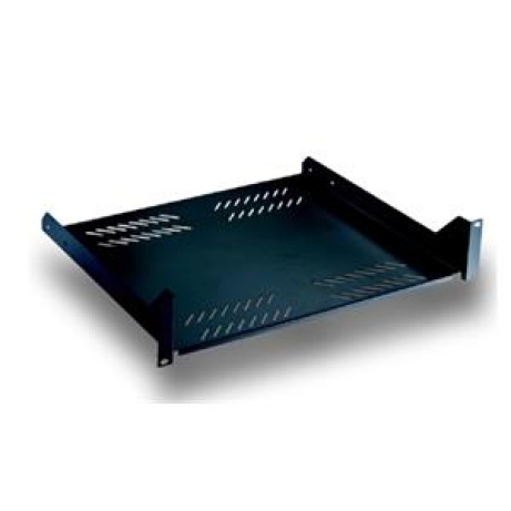 DATACOM 19" Police s perforací 2U 400mm