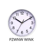 PLATINET NÁSTĚNNÉ KULATÉ HODINY WINK WHITE, tichý mechanismus