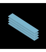 ARCTIC Thermal pad TP-3 (120x20mm, t:0.5mm, pack of 4pcs) (Premium Performance Thermal Pad)