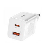 Baseus CCSUPP-E02 Super Si Quick Nabíječka USB + USB-C 30W White