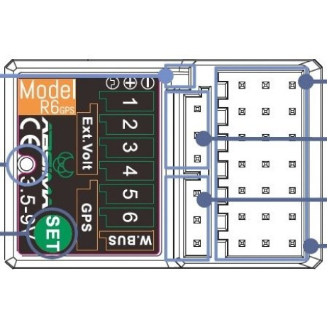 Přijímač Absima R6GPS 2,4GHz