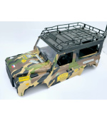 Použitá maskáčová karoserie pro RC auto RMT LAND ROVER 1/12