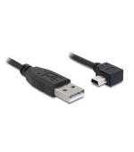 Delock kabel USB 2.0 A-samec > USB mini-B 5-pin samec pravoůhlý, 5 metrů
