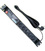 OCRACK ACAR 19" napájecí panel 504WF/3m 5x220VBK