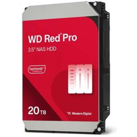 WD RED Pro NAS WD202KFGX 20TB SATAIII/600 512MB cache, 285 MB/s, CMR