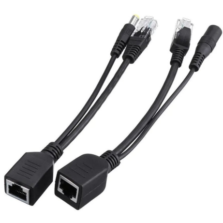 PoE pasivní - sada kabelů (injector a splitter)