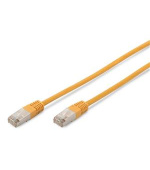 Digitus CAT 5e SF-UTP patch cable, Cu, PVC AWG 26/7, length 5 m, color yellow