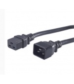 PremiumCord Kabel síťový prodlužovací  230V 16A 1,5m, konektory IEC 320 C19 - IEC 320 C20