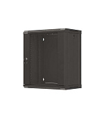 LANBERG 19" RACKOVÁ SKŘÍŇ PRO MONTÁŽ NA STĚNU 12U/540X350 (PLOCHÉ BALENÍ) S PROSKLENÝMI DVEŘMI ČERNÁ